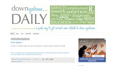 Desktop Screenshot of downsyndromedaily.com