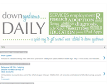 Tablet Screenshot of downsyndromedaily.com